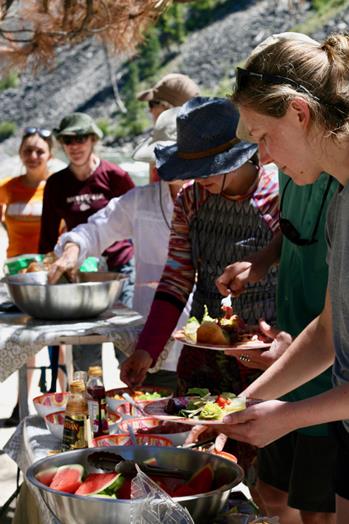 River trip food prep