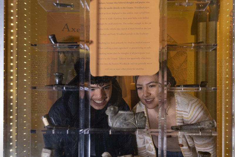 Visitors at Museum of the Cherokee Indian