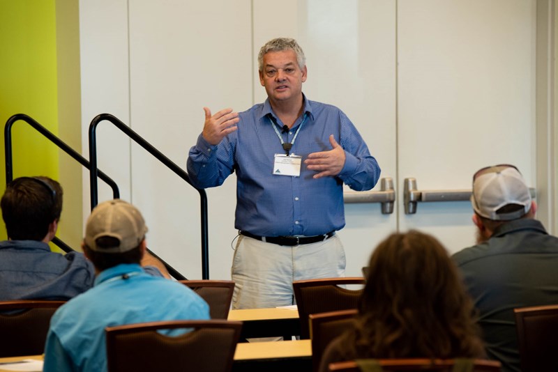 Pat Tabor gives a presentation at the 2018 AO Conference