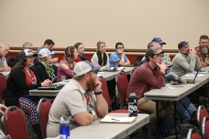 marketers take notes at the America Outdoors Conference