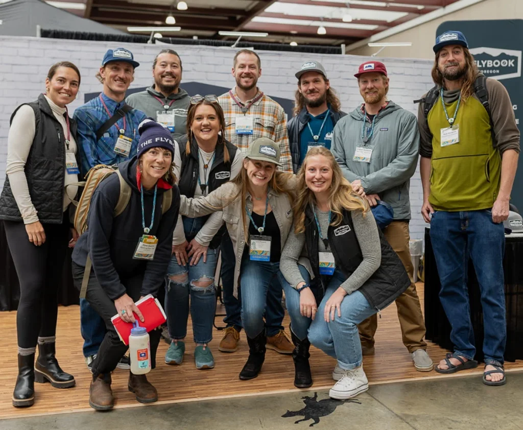 group photo of outdoor recreation professionals at an america outdoors conference
