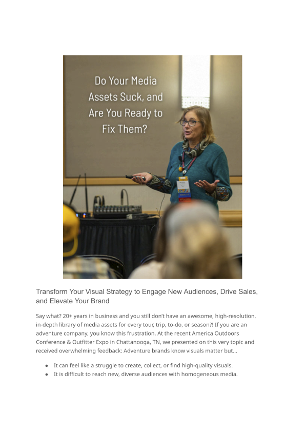 Do Your Media Assets Suck by Julie Thorner